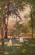 Paxton, William McGregor The Croquet Players oil painting artist